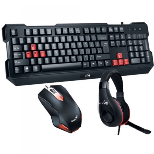 Combo Gamer Genius Gx Kmh 200 Teclado Mouse Auricular Gaming - Imagen 4