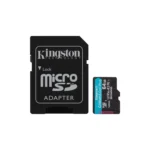 Tarjeta de Memoria KINGSTON Canvas Go Plus Gen4 MicroSDXC 64GB UHS-I U3 V30 200MB/s c/adaptador