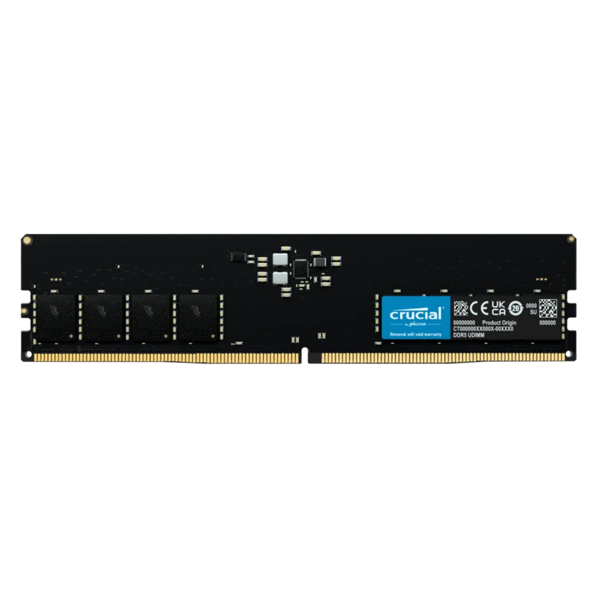 Memoria Ram UDIMM CRUCIAL CT 16GB DDR5 4800MHz CL40 1.10V Single Negro