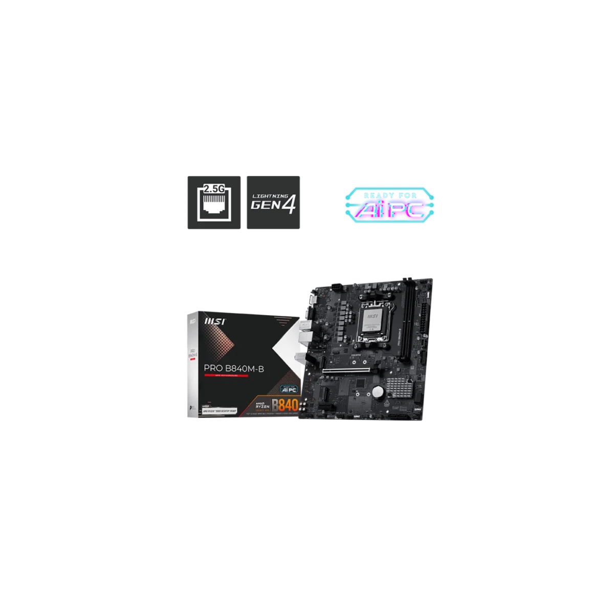 Motherboard MSI PRO B840M-B AM5 DDR5