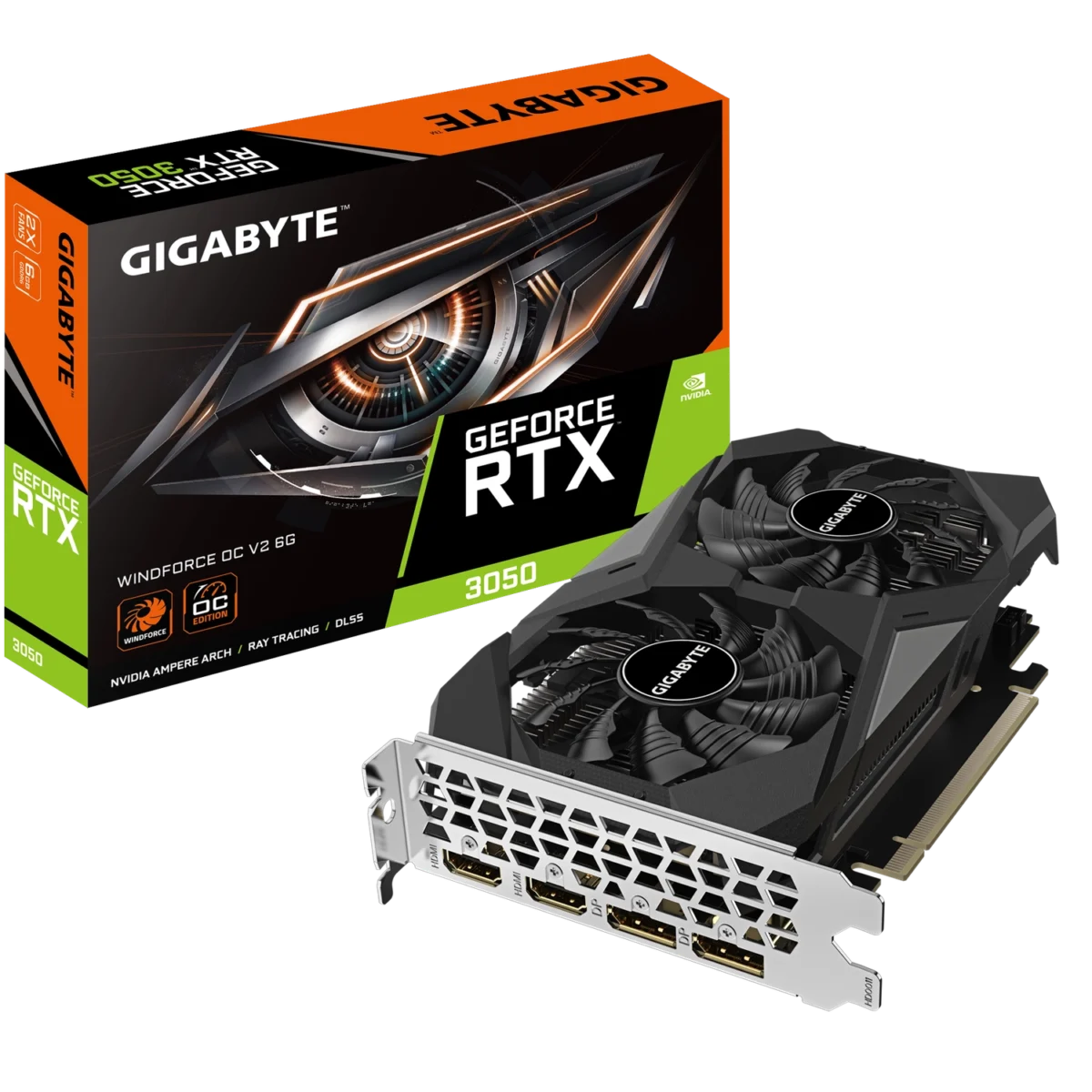 Placa GeForce RTX 3050 WINDFORCE OC V2 6G