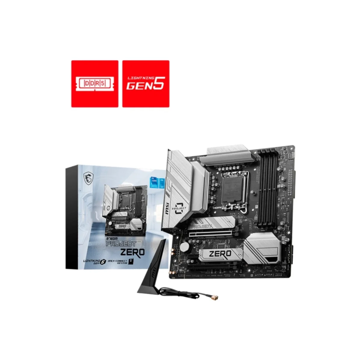 Motherboard MSI B760M PROJECT ZERO DDR5 (LGA1700)