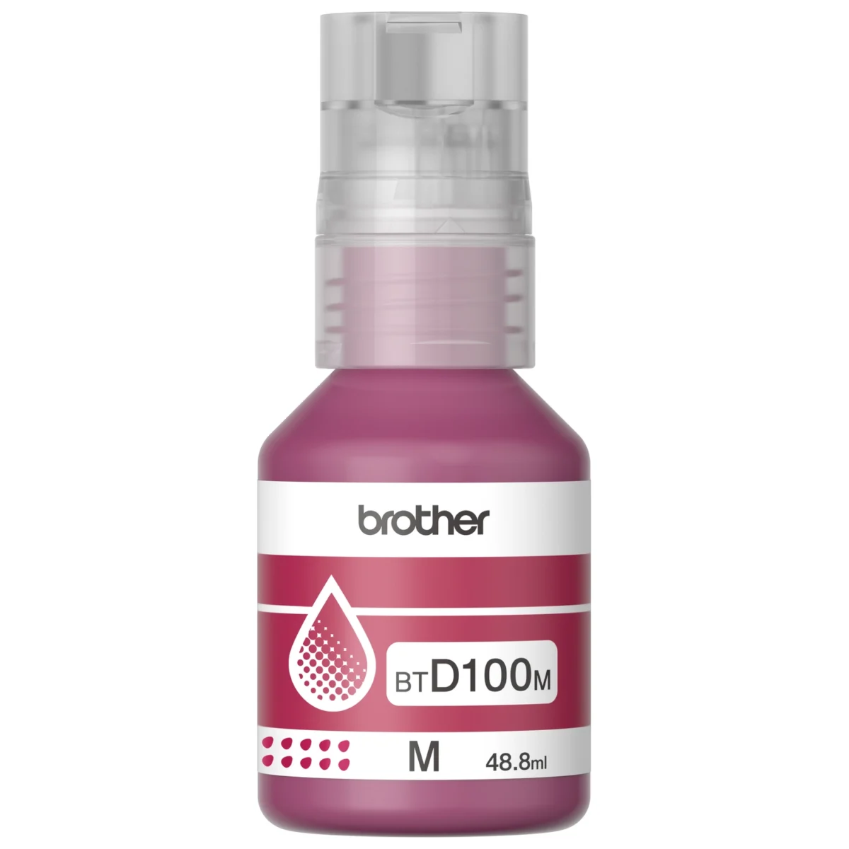 Botella de tinta Brother BTD100 Color Magenta