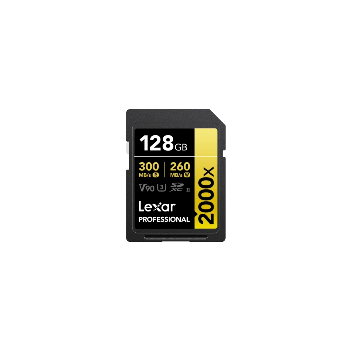 Tarjeta SDXC Lexar 2000X 128GB UHS-II  GOLD Serie