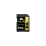 Tarjeta SDXC Lexar 2000X 128GB UHS-II  GOLD Serie