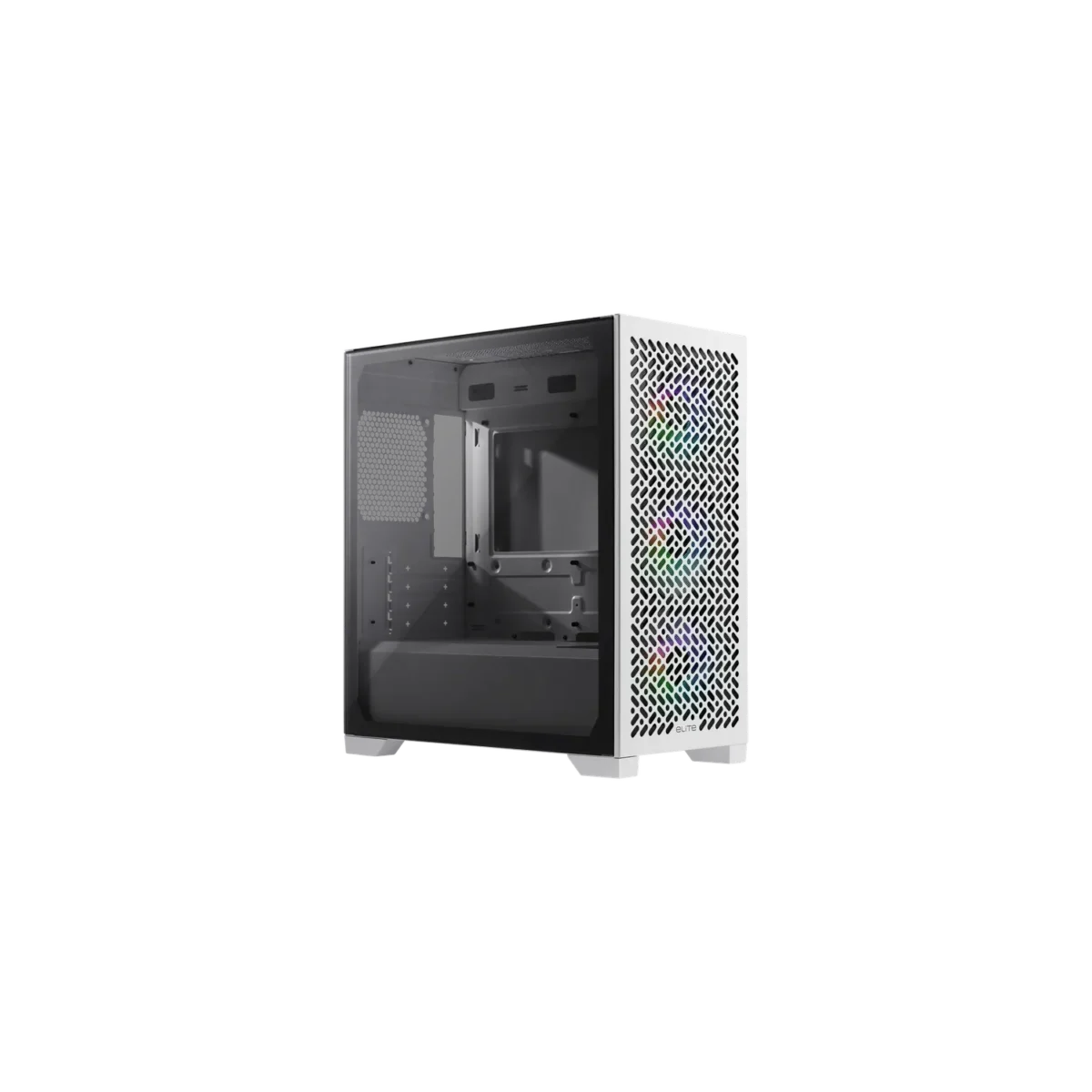 Gabinete Cooler Master Elite 302 White 3 fans ARGB s/fuente