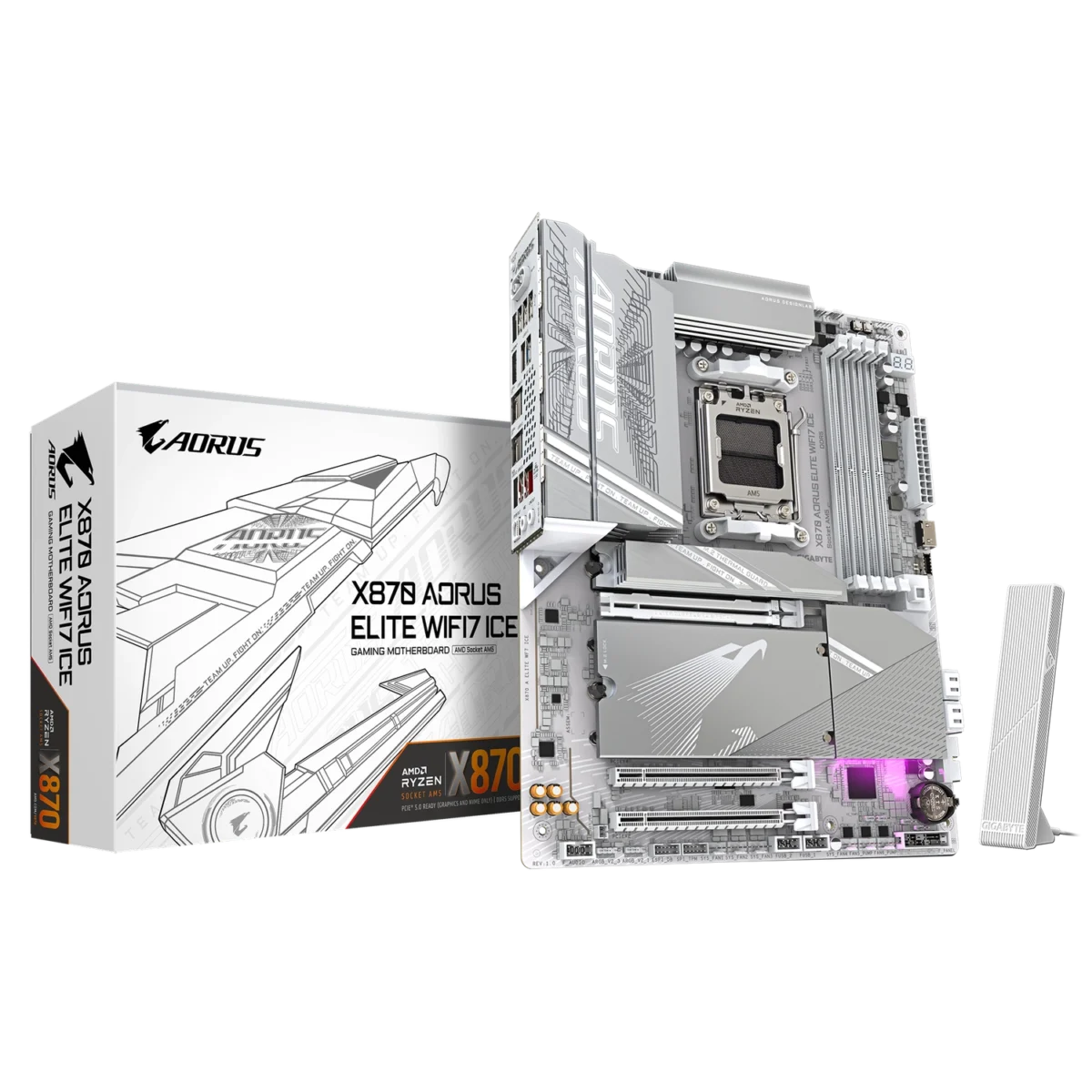 Motherboard (AM5) GIGABYTE X870 AORUS ELITE WIFI7 AM5 DDR5
