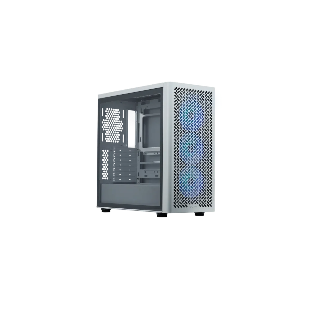 Gabinete Cooler Master Elite 502 White 3 Fans ARGB s/fuente