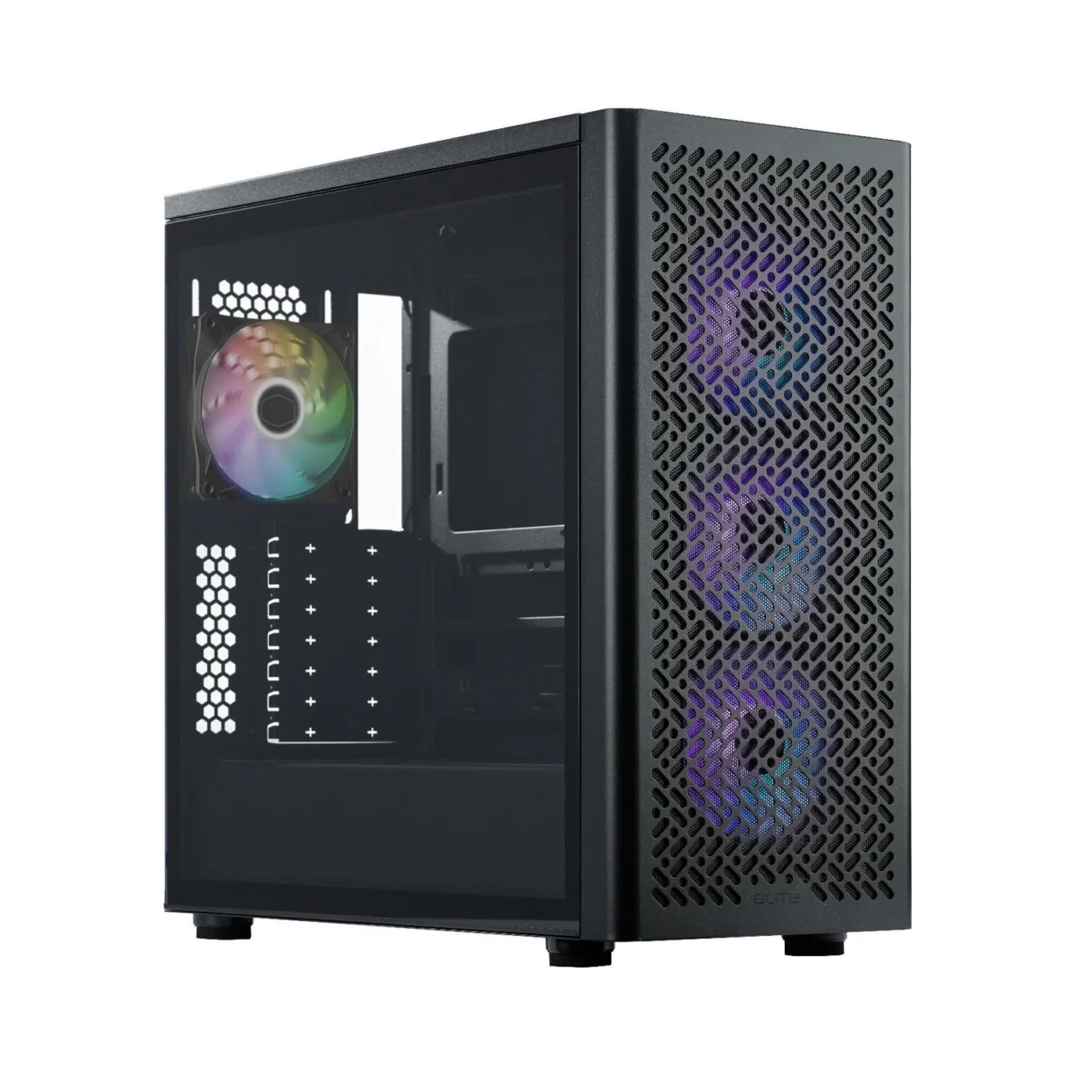Gabinete Cooler Master Elite 502 Black 4 Fans ARGB s/fuente