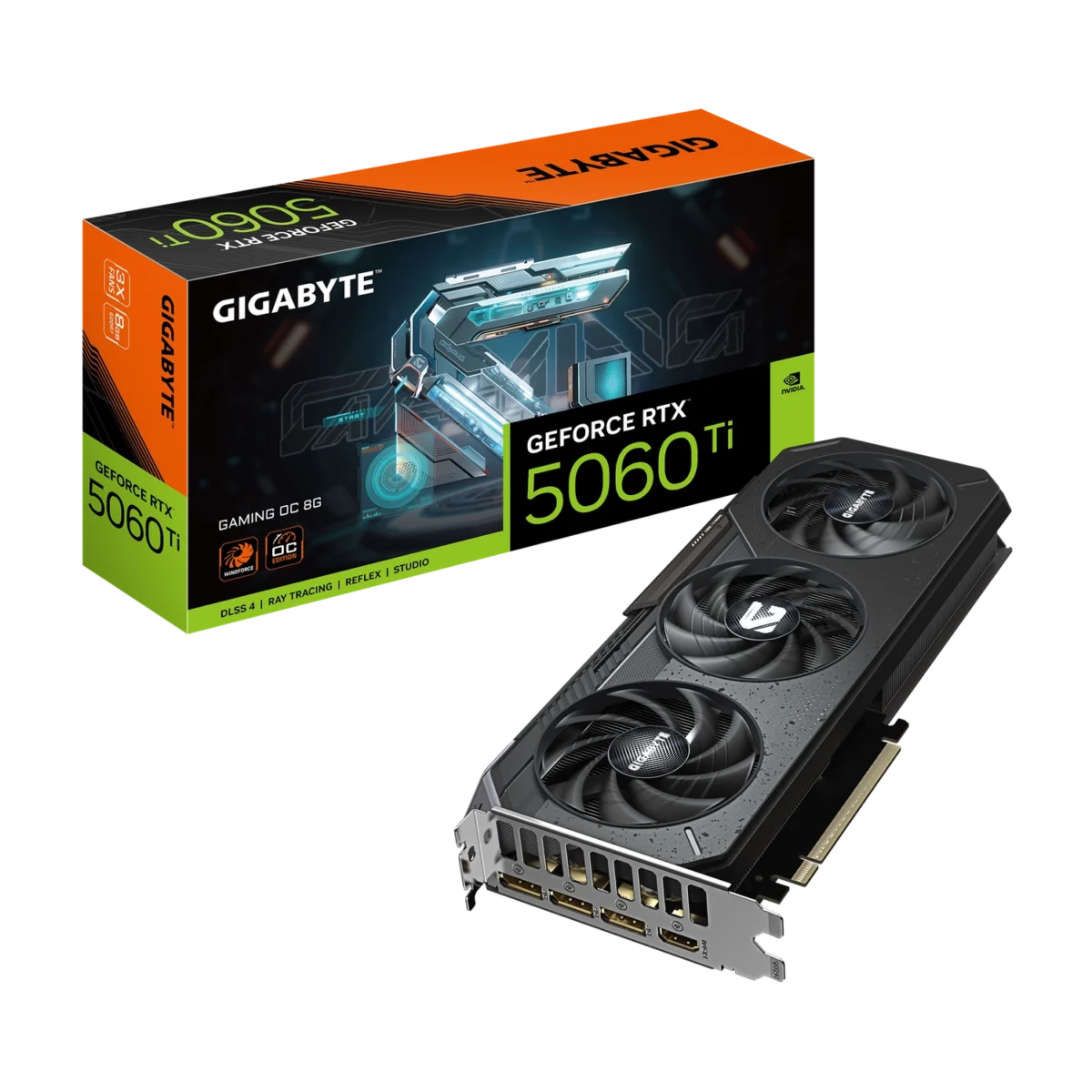 Placa de Video GIGABYTE GeForce RTX 5060 Ti GAMING OC 8G