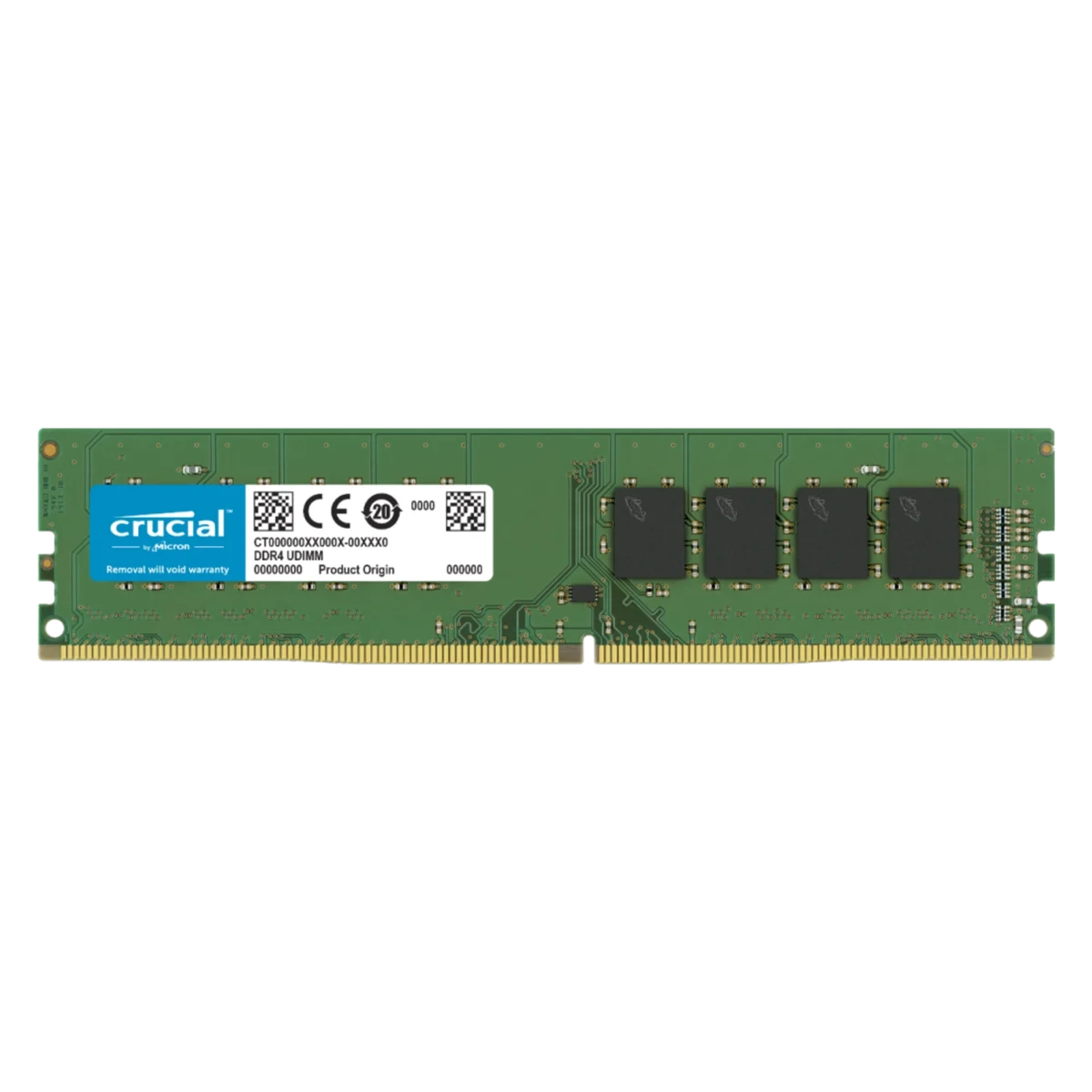 Memoria Ram UDIMM CRUCIAL CT 8GB DDR4 3200MHz CL22 1.20V Single Verde
