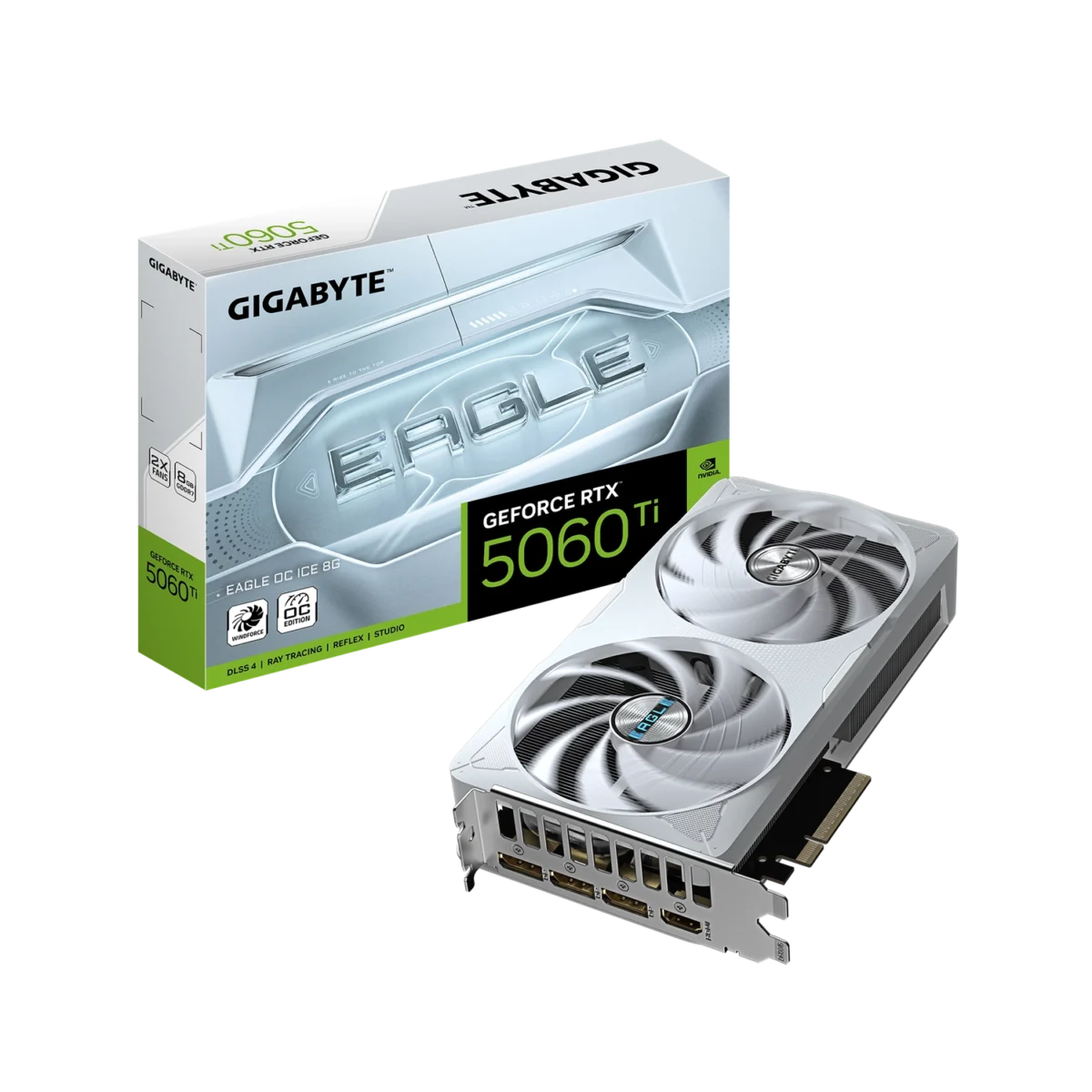 Placa de Video GIGABYTE GeForce RTX 5060 Ti EAGLE OC ICE 8G