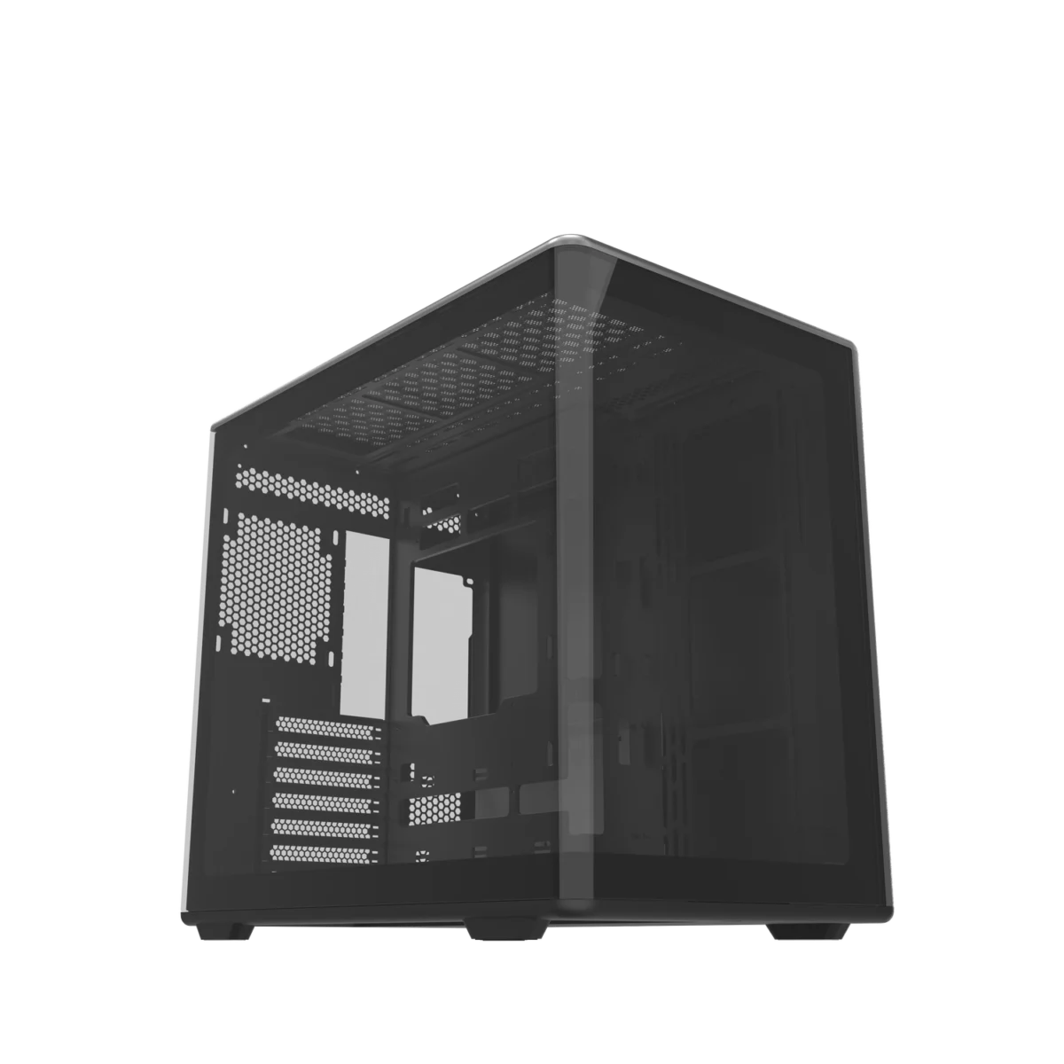 Gabinete Cooler Master Elite 600 Vidrio Templado Curvo Black s/fuente