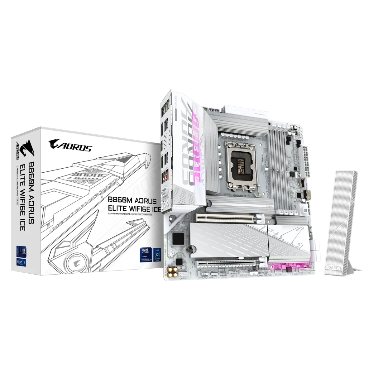 Motherboard (1851) GIGABYTE B860M AORUS ELITE WIFI6E ICE