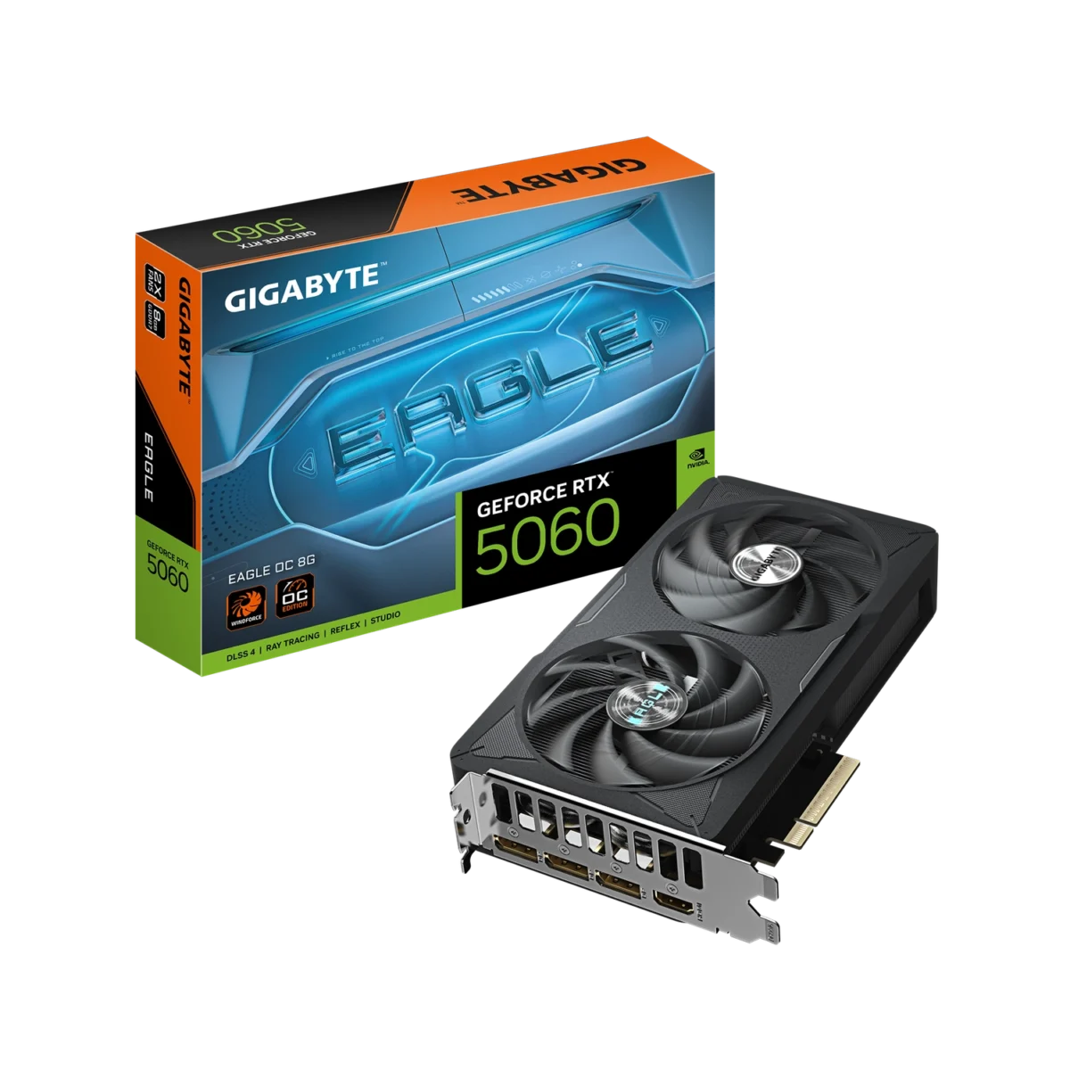 Placa de Video GIGABYTE GeForce RTX 5060 EAGLE OC 8G
