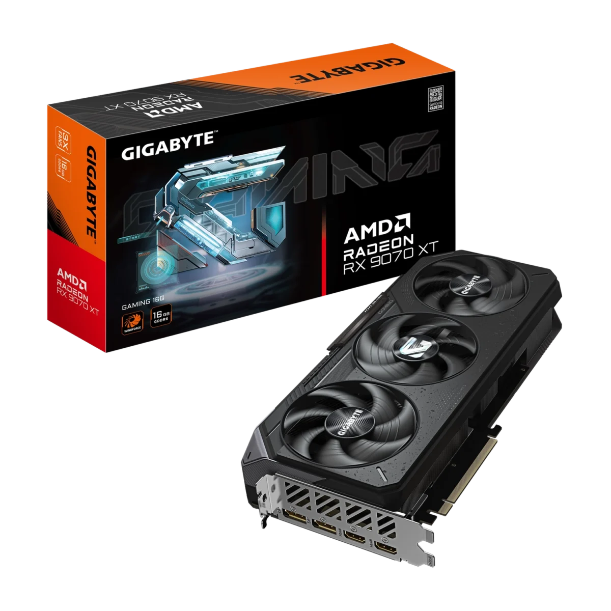 Placa de Video GIGABYTE Radeon RX 9070 XT GAMING 16G