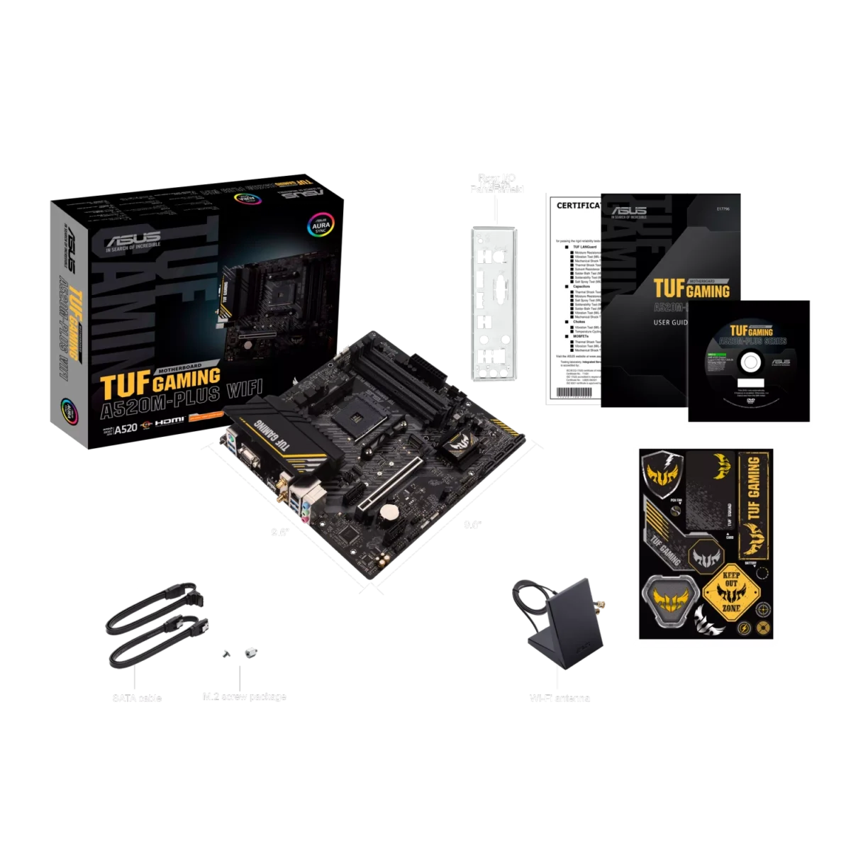 Motherboard ASUS TUF GAMING A520M-PLUS WIFI AM4 DDR4