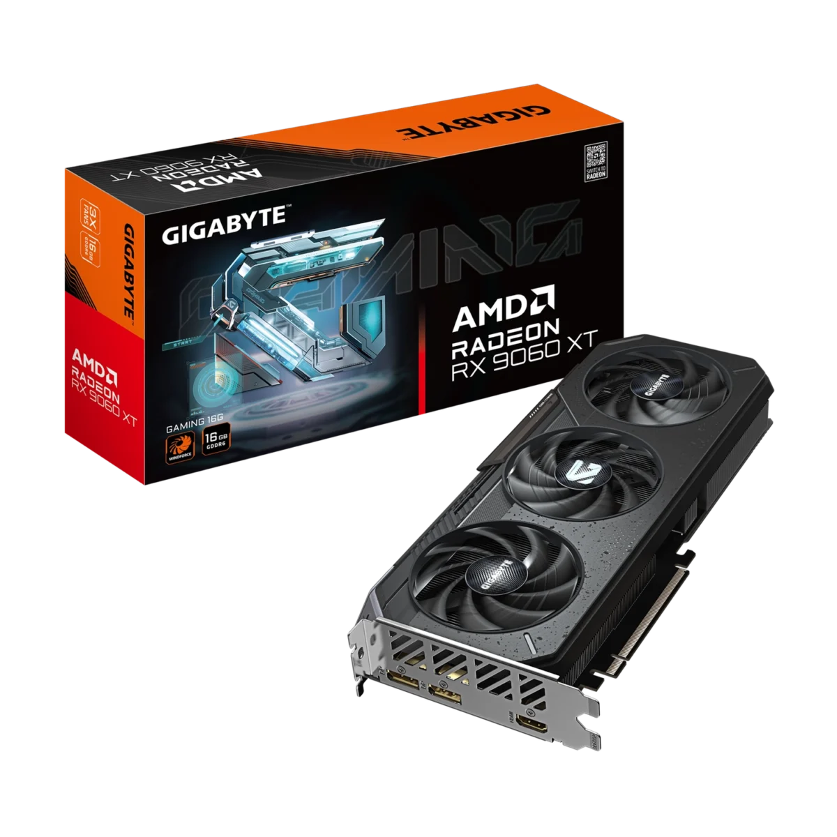 Placa de Video GIGABYTE Radeon RX 9060 XT GAMING 16G