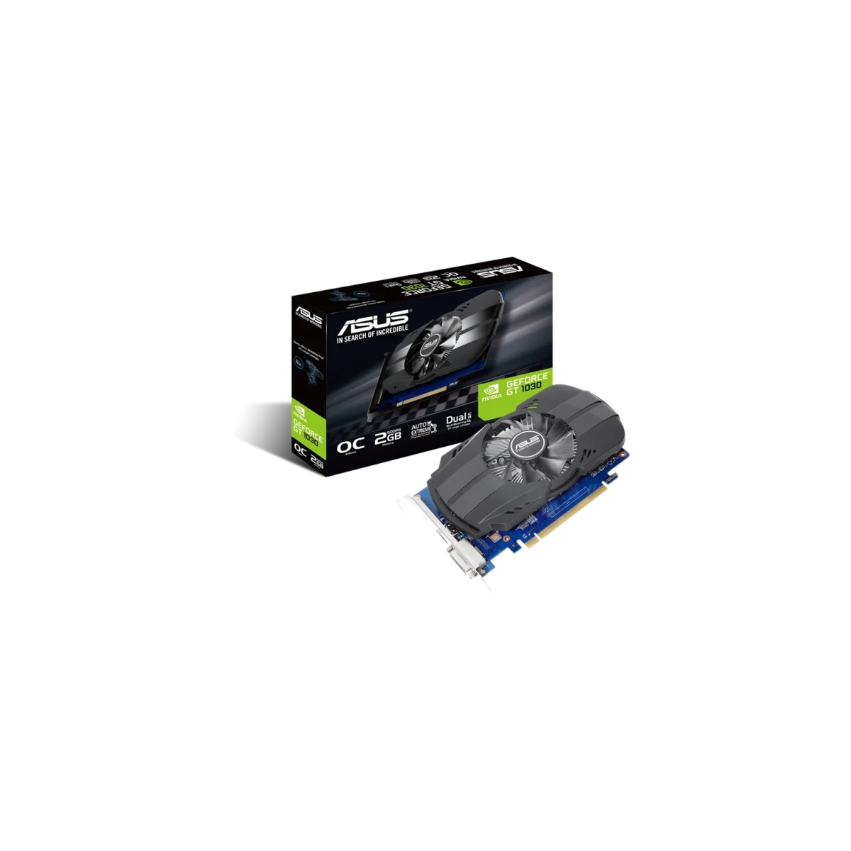 Placa de Video ASUS NVIDIA GeForce Phoenix PH-GT1030 O 2GB GDDR