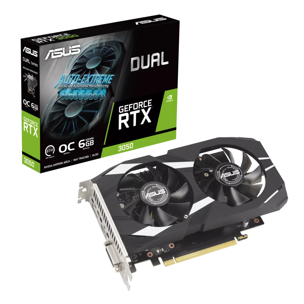 Placa de Video ASUS NVIDIA GeForce DUAL RTX 3050 O6G