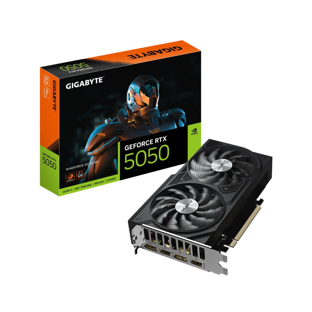 Placa de Video GIGABYTE GeForce RTX 5050 WINDFORCE OC V2 8G