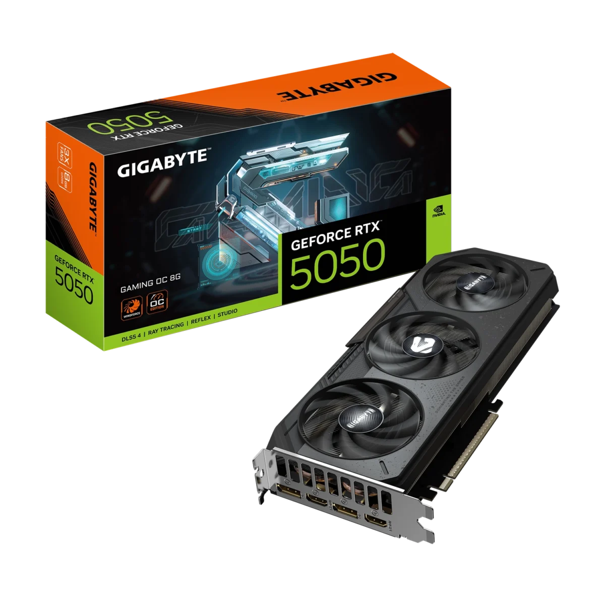 Placa de Video GIGABYTE GeForce RTX 5050 GAMING OC 8G