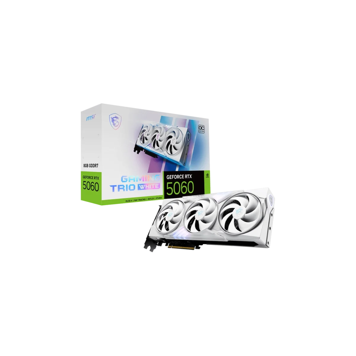 Placa de Video MSI Geforce RTX 5060 8G GAMING TRIO OC WHITE