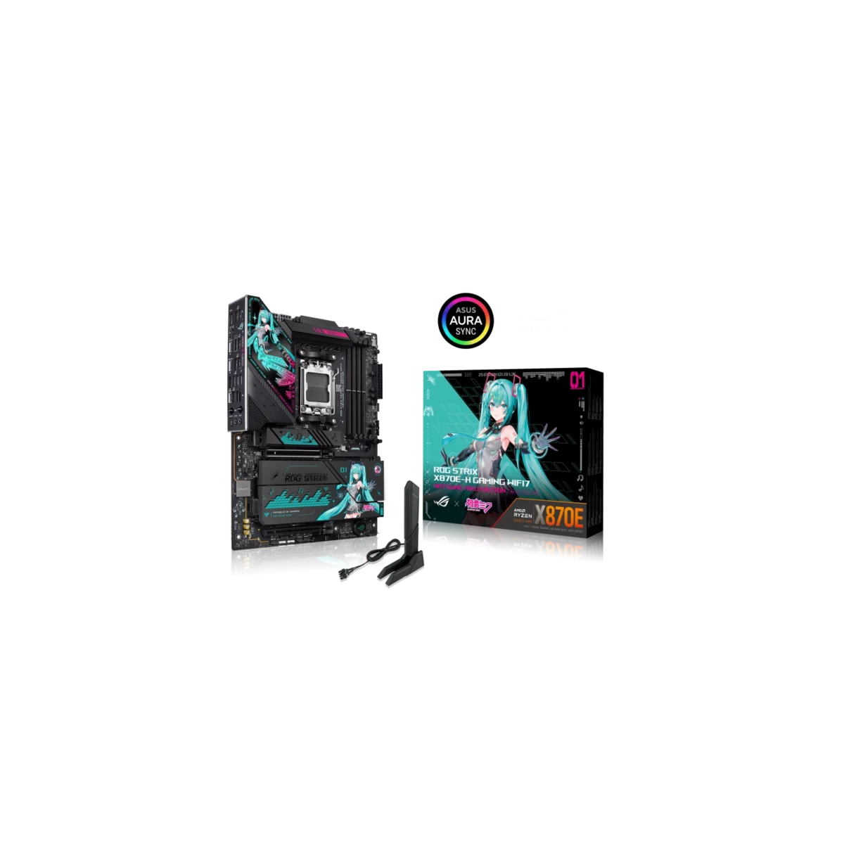 Motherboard ASUS ROG STRIX X870E-H GAMING MIKU AM5 DDR5